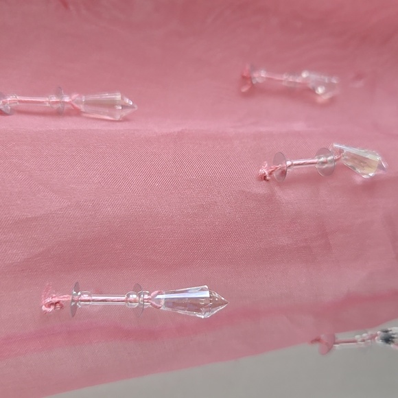 Cinq A Sept | Marta Pink Silk Midi Beaded Skirt NWT - Picture 7 of 11